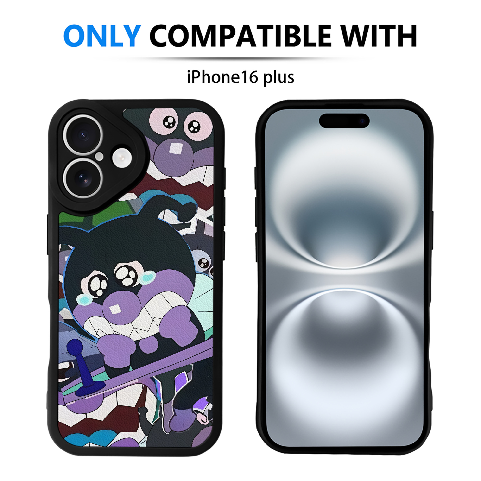 （画像用） アンパンマン Anpanman 【iPhone 16シリーズ対応】シリコンスマホケース（レザー調） 材質：シリコン
